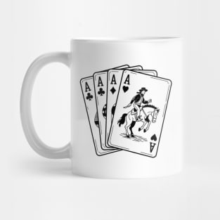 Ace Card Cowboy Poker Card Games Country Western Mug